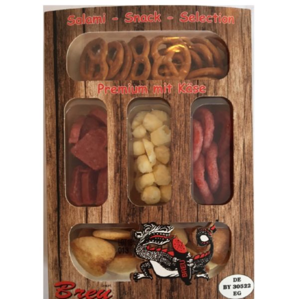 Breu Salami Snack Selection with Cheese 80g